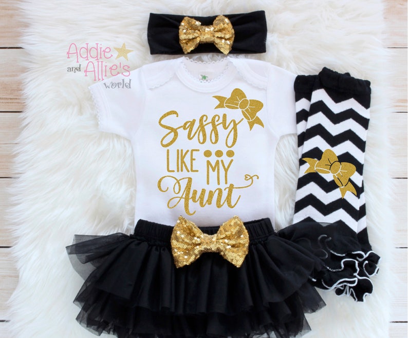 Sassy Like My Aunt Baby Girl Clothes Baby Girl Outfits Aunt Etsy