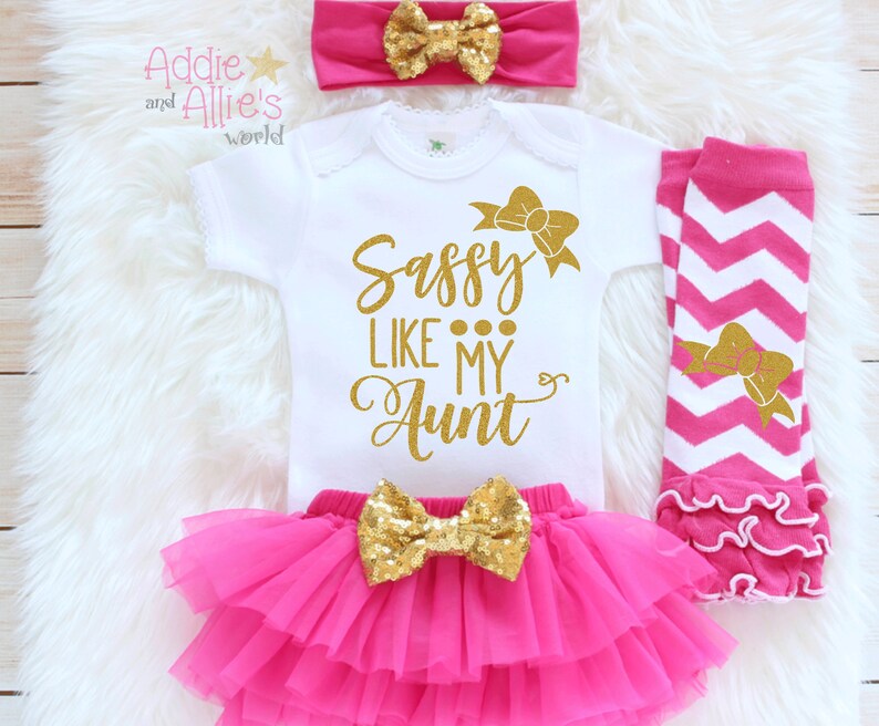 Sassy Like My Aunt Baby Girl Clothes Baby Girl Outfits Aunt Etsy
