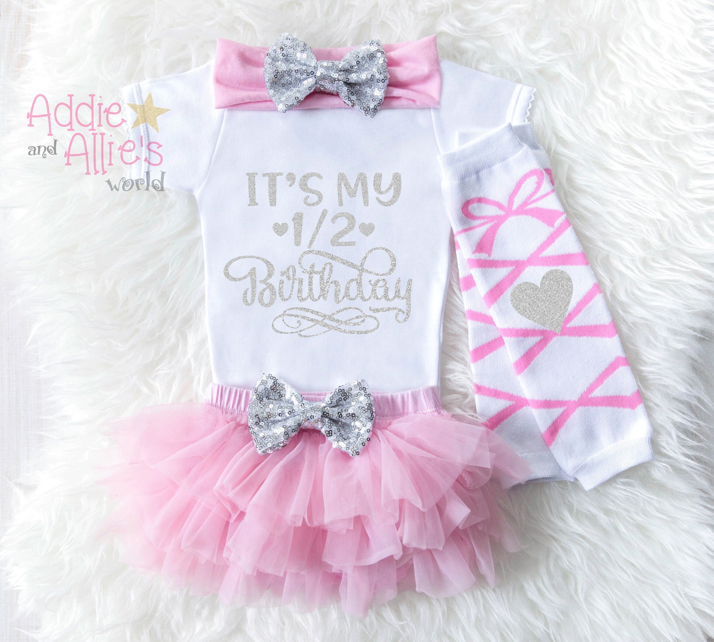 Half birthday outfit girl half birthday bodysuit baby half Etsy
