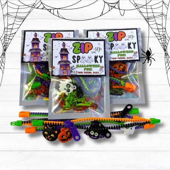 Personalized Halloween Classroom Fidget Treats: Gifts and Party Favors -Set of 6