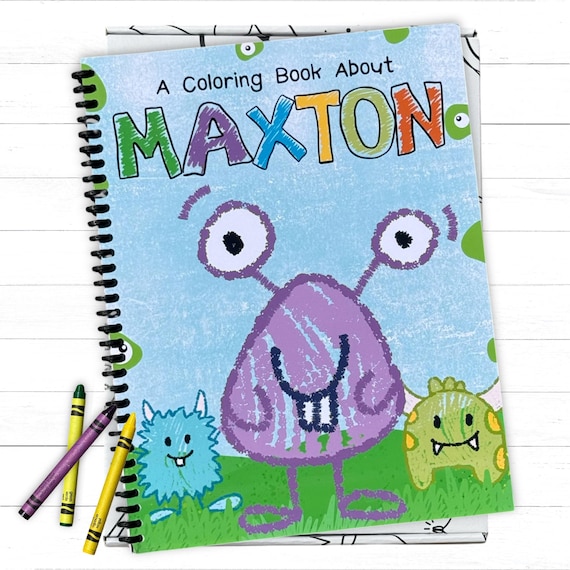 Personalized Monster Activity Book, Custom Physical Gift for Kids