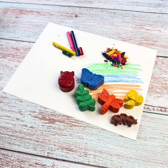 Bulk Insect Birthday Party Favors and Loose Custom Bug Crayons for Goodie Bags