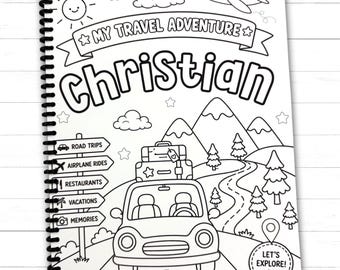 Personalized Road Trip Book for Kids | Travel Activities