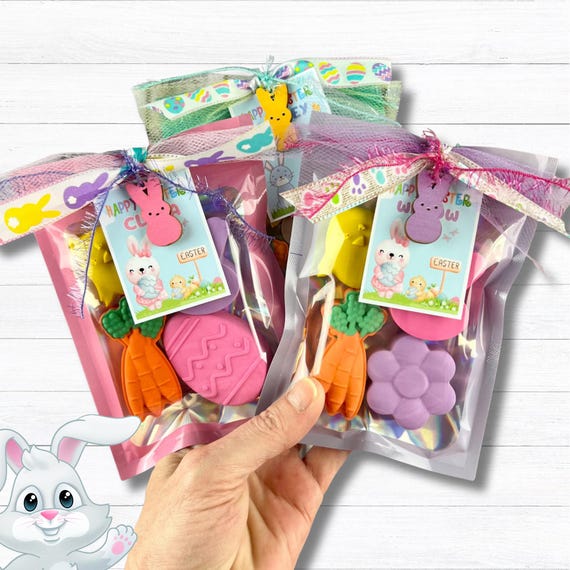 Personalized Easter Crayon Favors: Bunny & Chick - Basket Stuffers