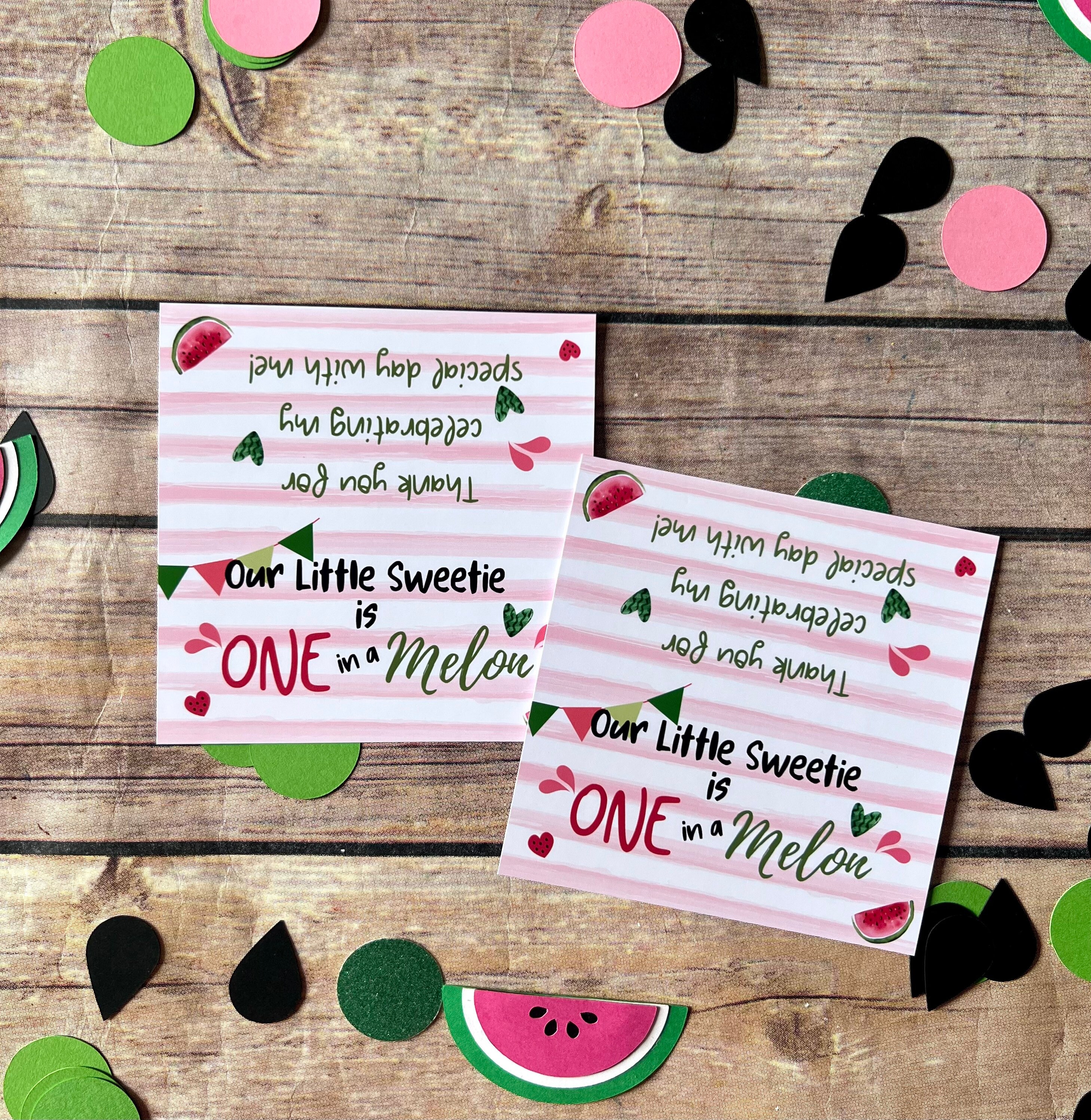 One in a Melon Mini Color Packs. Personalized. Party Favors. Kids Gifts.  Class Favors. Watermelon Crayons. Birthday Favors. Goodie Bags. 
