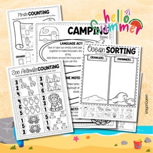 Personalized Summer Activity Book: 10-Week Learning Workbook