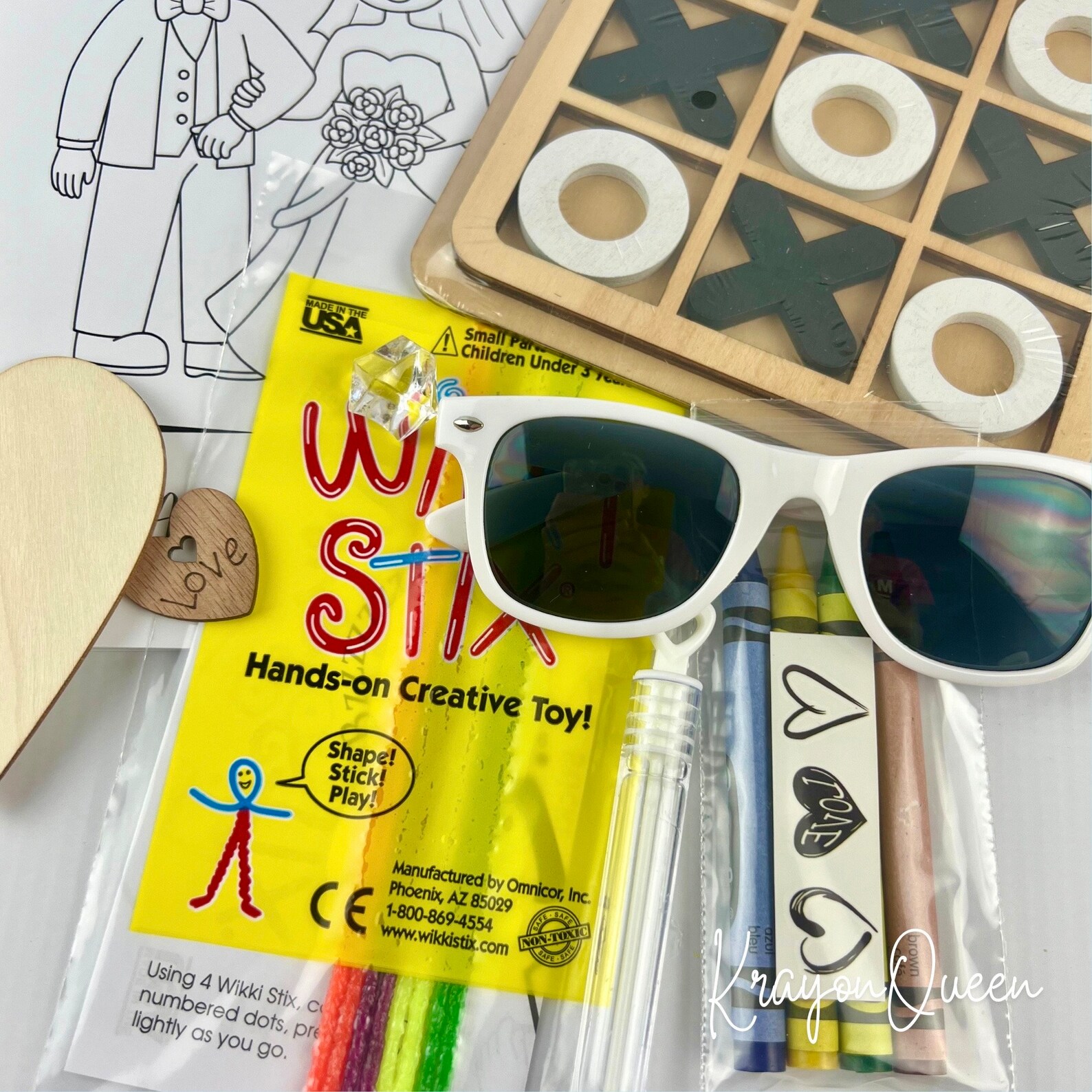 Personalized Wedding Coloring Book for Kids Fun Wedding Favors ...