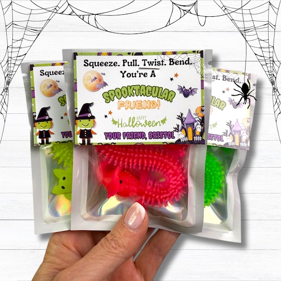 Custom Halloween Fidget Treats: Ideal for Classroom Gifts and Party Favors -Set of 12