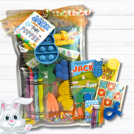 Personalized Easter Gift for Kids | Easter Basket Stuffer with Custom Coloring Book & Activity Kit