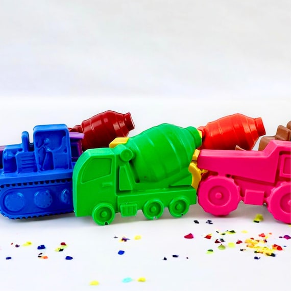 Truck Crayons: Construction Birthday Party Favors