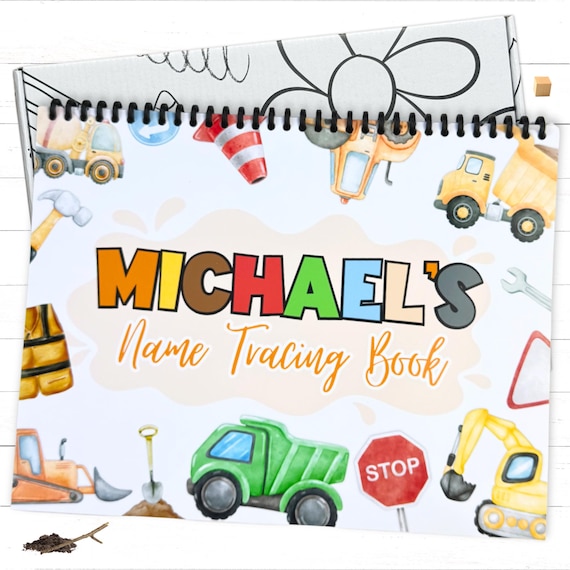 Personalized Kids Name Writing Practice Book Custom Preschool Handwriting Tracing Workbook