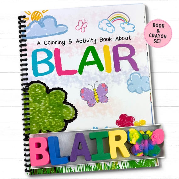 Personalized Kids Gift Set with Name Crayons | Custom Coloring Book for Toddlers