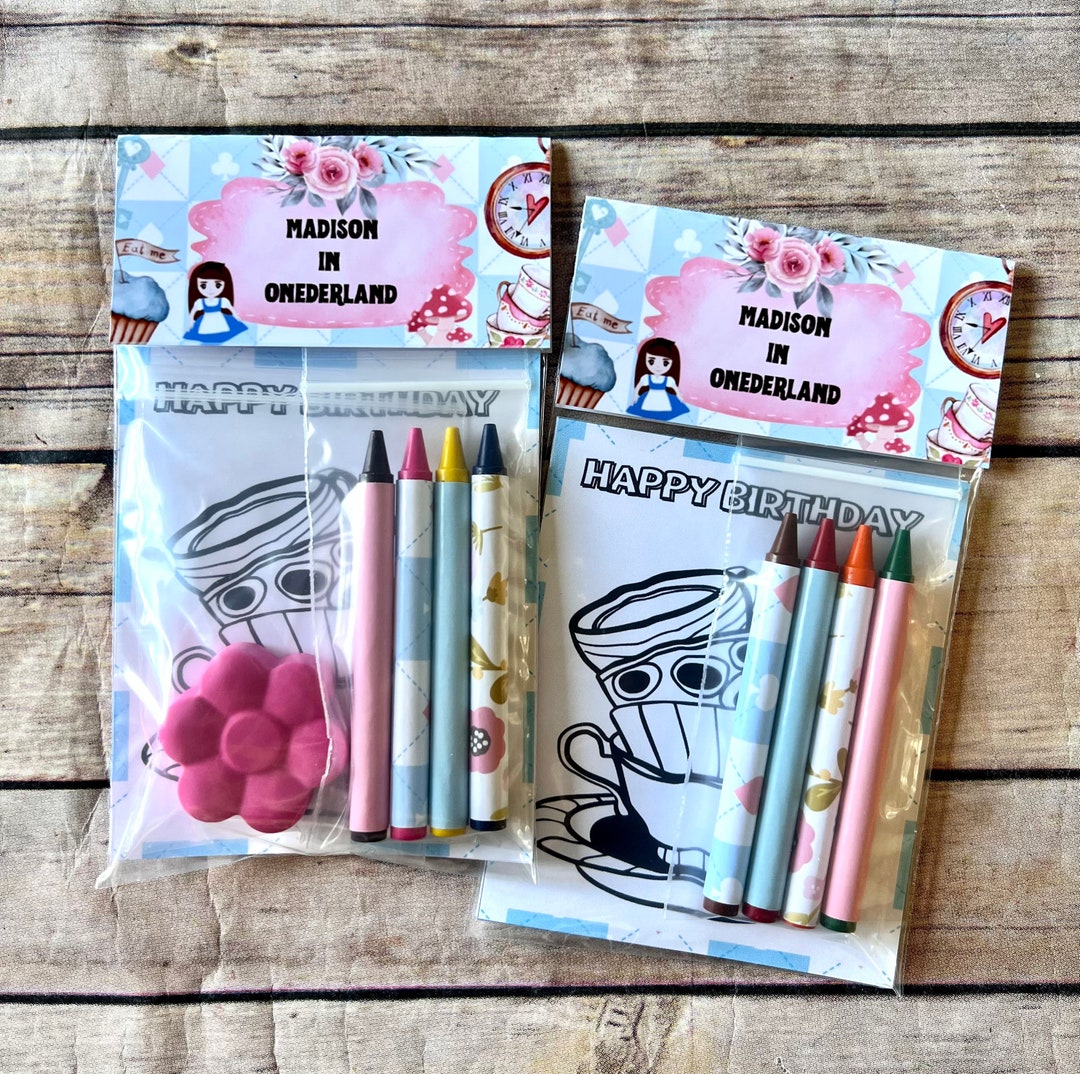Tea Party Themed Coloring Packs - Personalized Goodies & Kids Gifts for ...