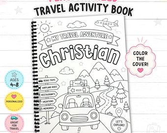 Personalized Travel Activity Book for Kids | Road Trip Fun