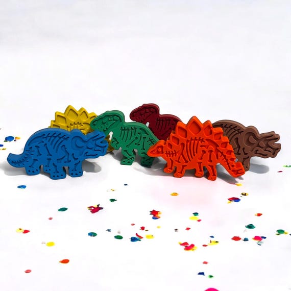 Dinosaur Fossil Crayons: Dino Party Favors