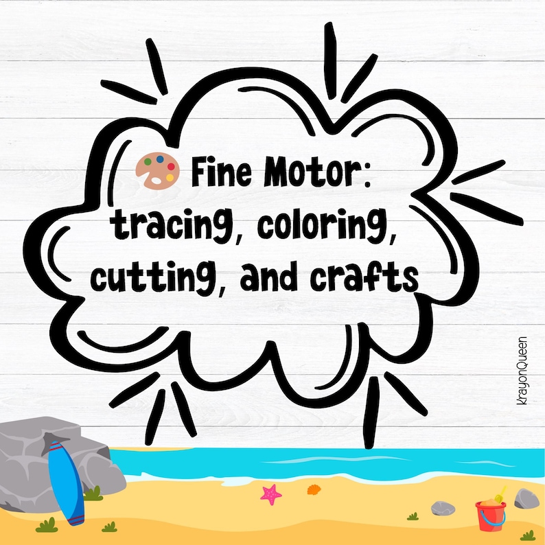 Personalized Summer Activity Book for Kids - 10 Week Learning Workbook - Preschool Fine Motor, Language, Science, Number Fun - Ages 3-5