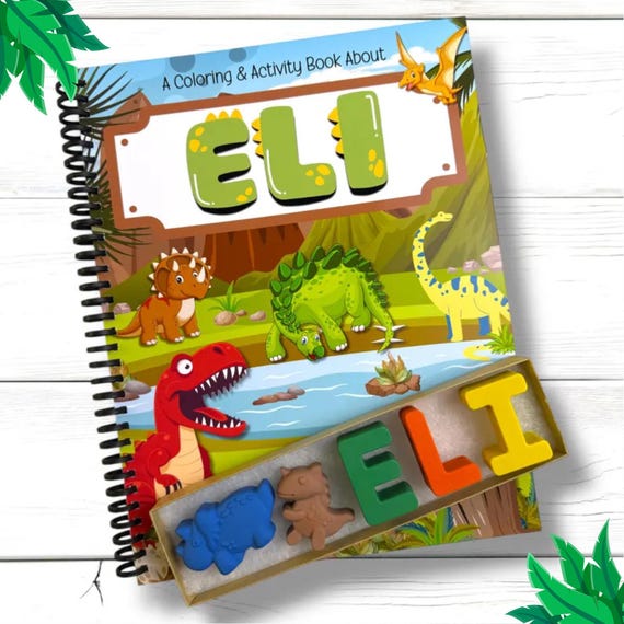 Personalized Dinosaur Activity Books for Kids: Engaging Coloring Fun - Unique Kids Gifts for Birthdays and Holidays