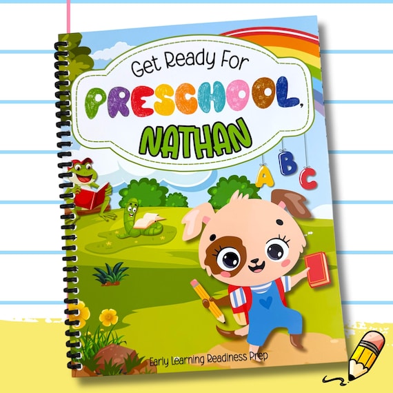 Personalized Preschool Readiness Activity Workbook for Toddlers