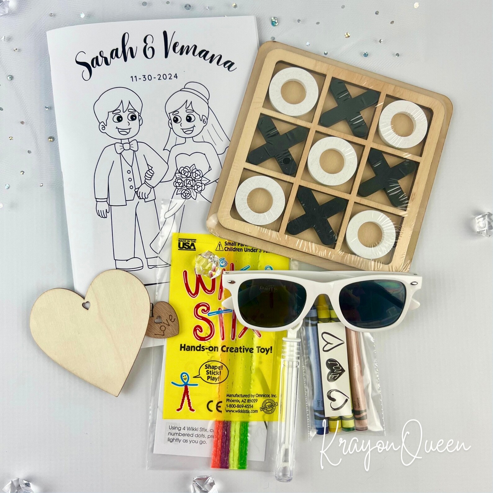 Personalized Wedding Coloring Book for Kids Fun Wedding Favors ...