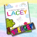 Personalized Kids Color Books - Coloring Fun Activity Pages - Unique Kids Gifts for Birthdays and Holidays - Travel Activity Books