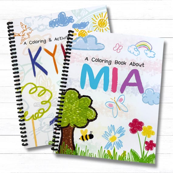 Personalized Kids Coloring Book - Fun Activity Travel Book