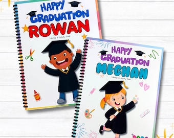 Personalized Graduation Coloring & Activity Book : Kids Keepsake Gift