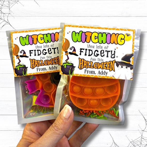 Custom Halloween Fidget Toy Set: Trick or Treat Favors - Set of 6
