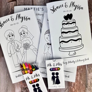 Personalized Wedding Coloring Book for Kids Fun Wedding - Etsy