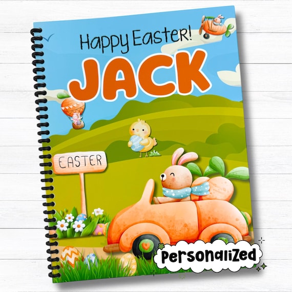 Personalized Easter Coloring Book - Kids Activity
