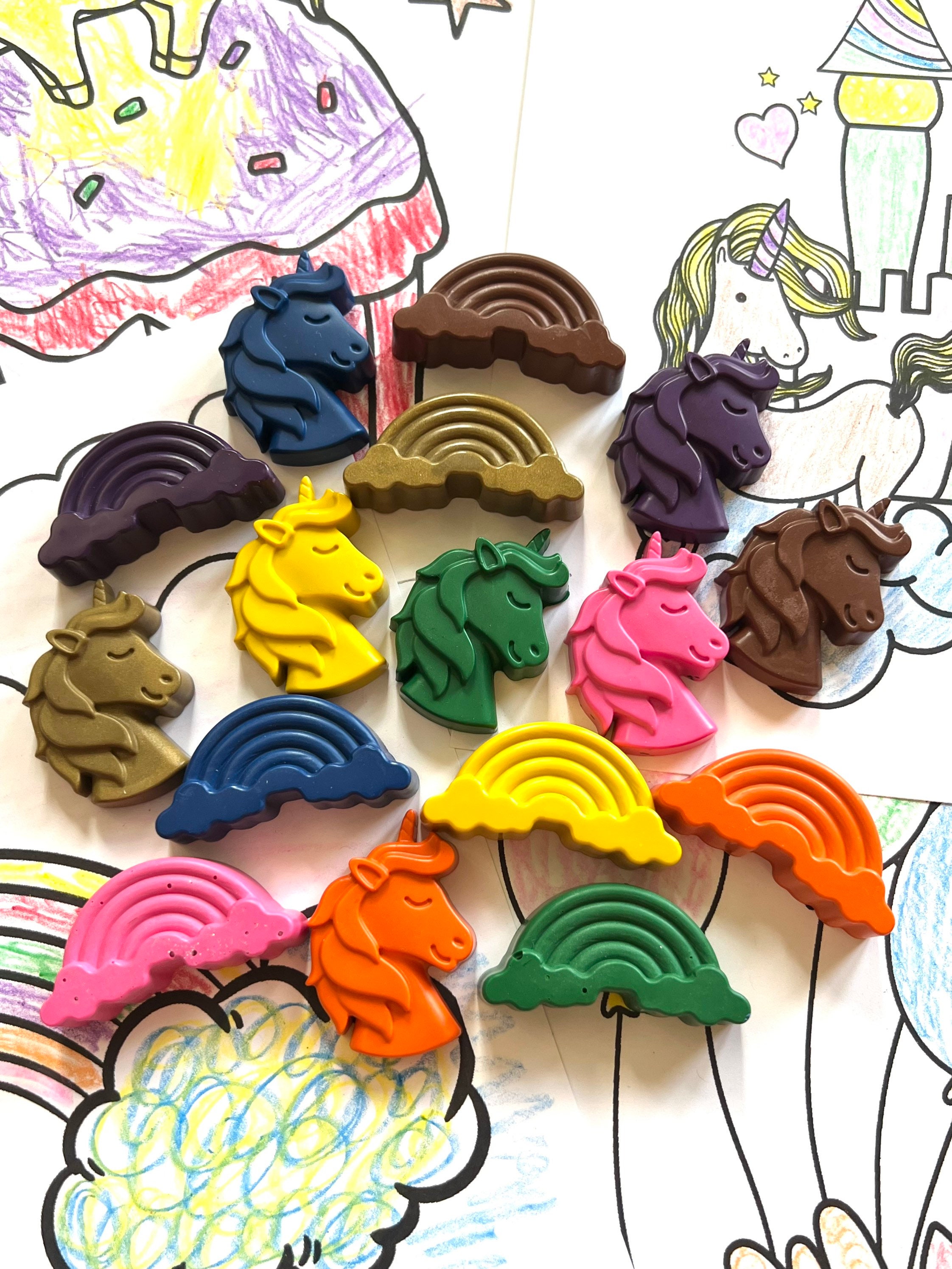 Unicorn Mini Color Packs. Personalized. Party Favors. Kids - Etsy
