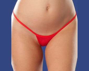 Sheer G-String in Red Mesh.   A Perfect match for our other red mesh styles.