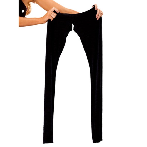 Crotchless Pants in Soft Stretchy Slinky Fabric. -  Canada