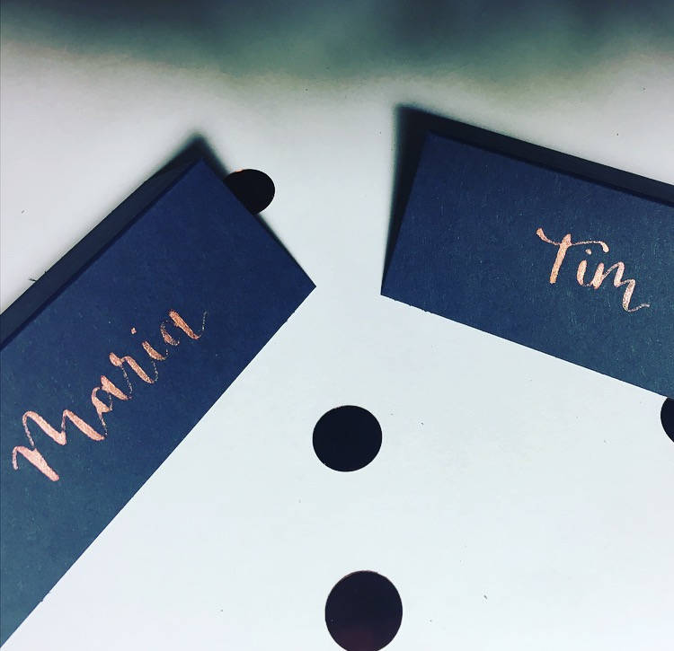 Navy Blue Name Cards Place Cards Place Setting Name Cards Etsy UK