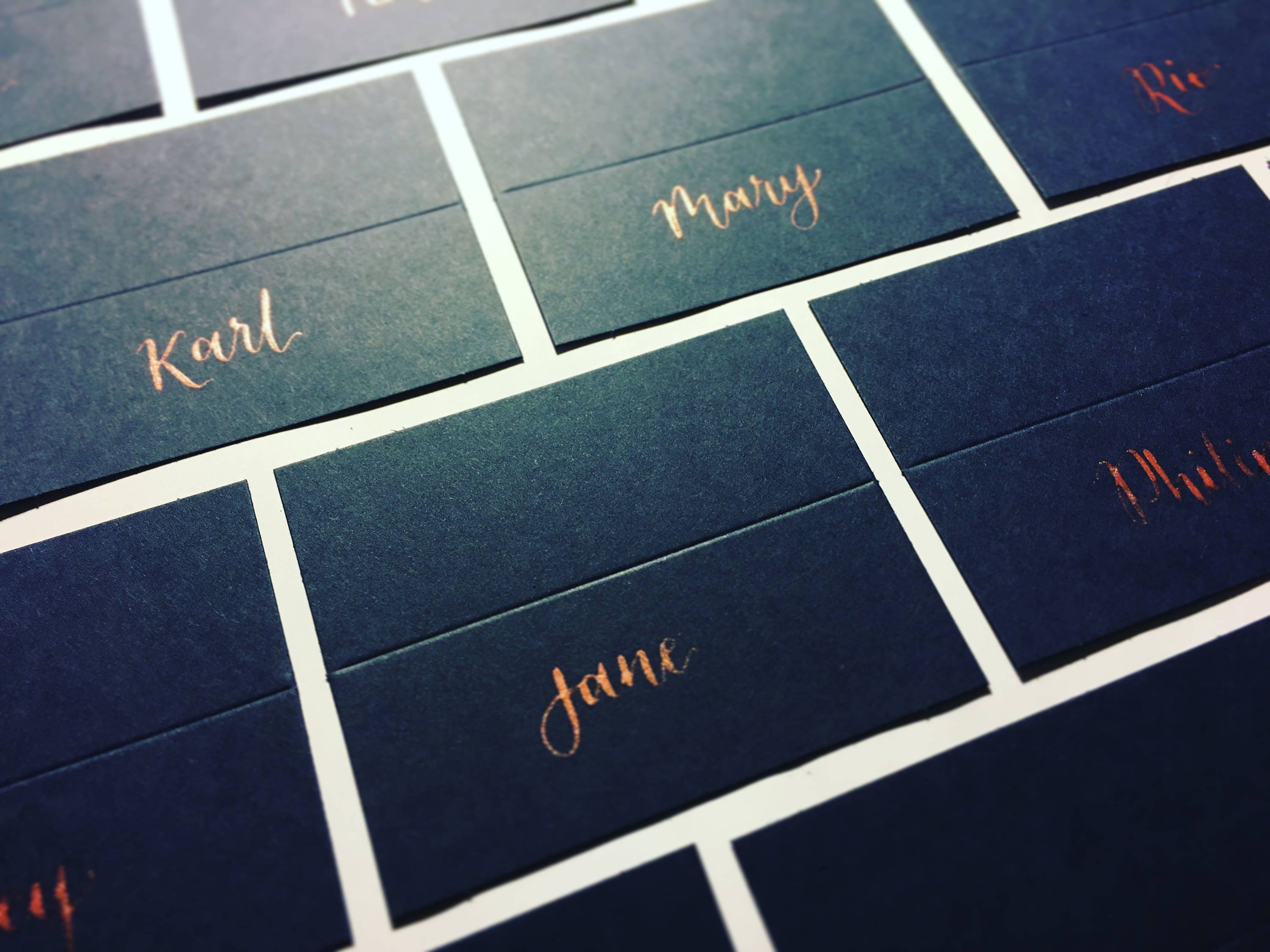 Navy Blue Name Cards Place Cards Place Setting Name Cards Etsy UK