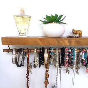 Bracelet Holder, Floating Shelf, Jewelry Organizer, Beautiful Contemporary Design