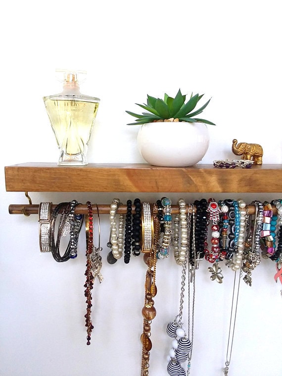 Bracelet Holder Floating Shelf Jewelry Organizer Beautiful