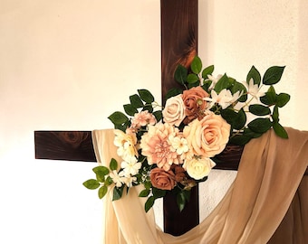 Large Wooden Cross 6 ft: Rustic Wedding Decor, Church, Home Blessing, Baptism, Memorial Centerpiece