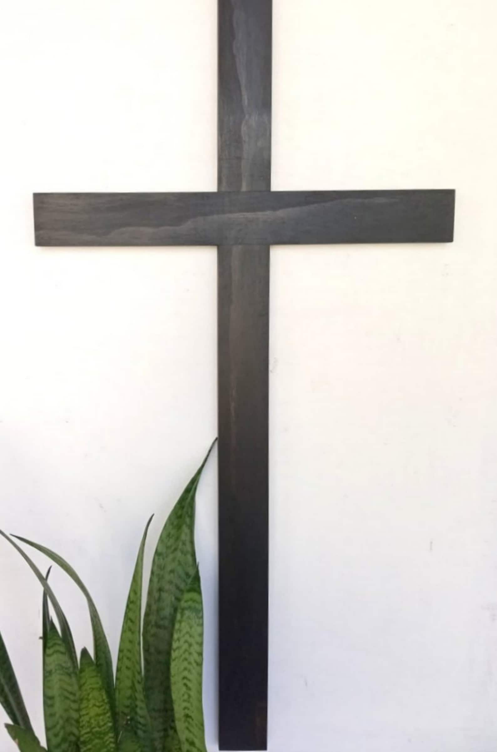 Extra Large Earthly Wooden Wall Cross Handmade Home Chapel Etsy