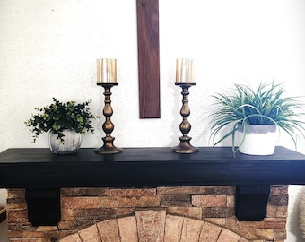 Black Walnut Wall Cross Large: Home Blessing, Wedding, Anniversary, Baptism Gift