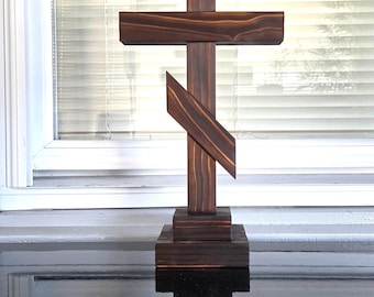 Three Bar Cross with the Base: Orthodox Cross, Spiritual Centerpiece