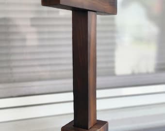 Wood Tabletop Cross: Christian Home & Office Decor, Wedding, Baptism, Home Blessing Gift