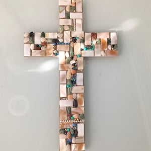 Mosaic cross, spirutual centerpiece