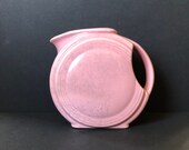 Vintage, 1930 s 40 s, American Made, Pink Cronin Sevilla Disk Pitcher