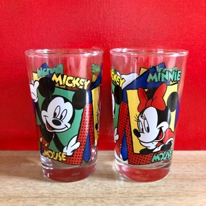 Disney Vintage Mickey Mouse 2-Ounce Mini Shot Glasses | Set of 6