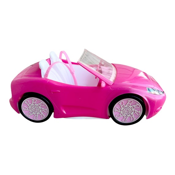 PINK CONVERTIBLE BARBIE CAR VERY GOOD CONDITION WITH ALL STICKERS!