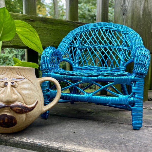 Wicker Plant Stand Etsy