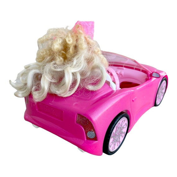 PINK CONVERTIBLE BARBIE CAR VERY GOOD CONDITION WITH ALL STICKERS!