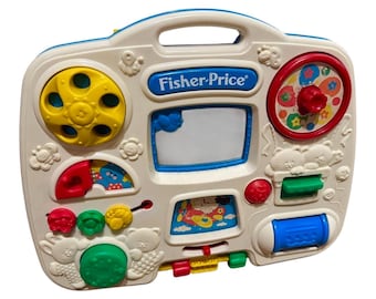 Vintage 1993 Fisher Price Busy Box Pretend Play and Toddler Toy