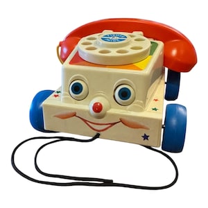 Y2K Fisher Price Chatter Telephone Toy, Pretend Toddler Toy