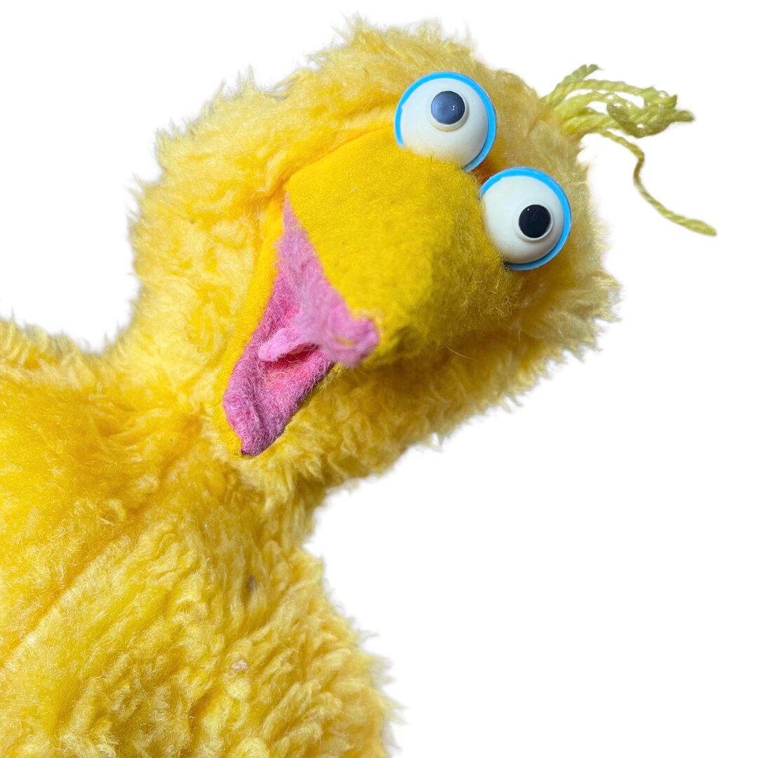 Vintage 1980s Sesame Streets Big Bird Hand Puppet Plushie Etsy